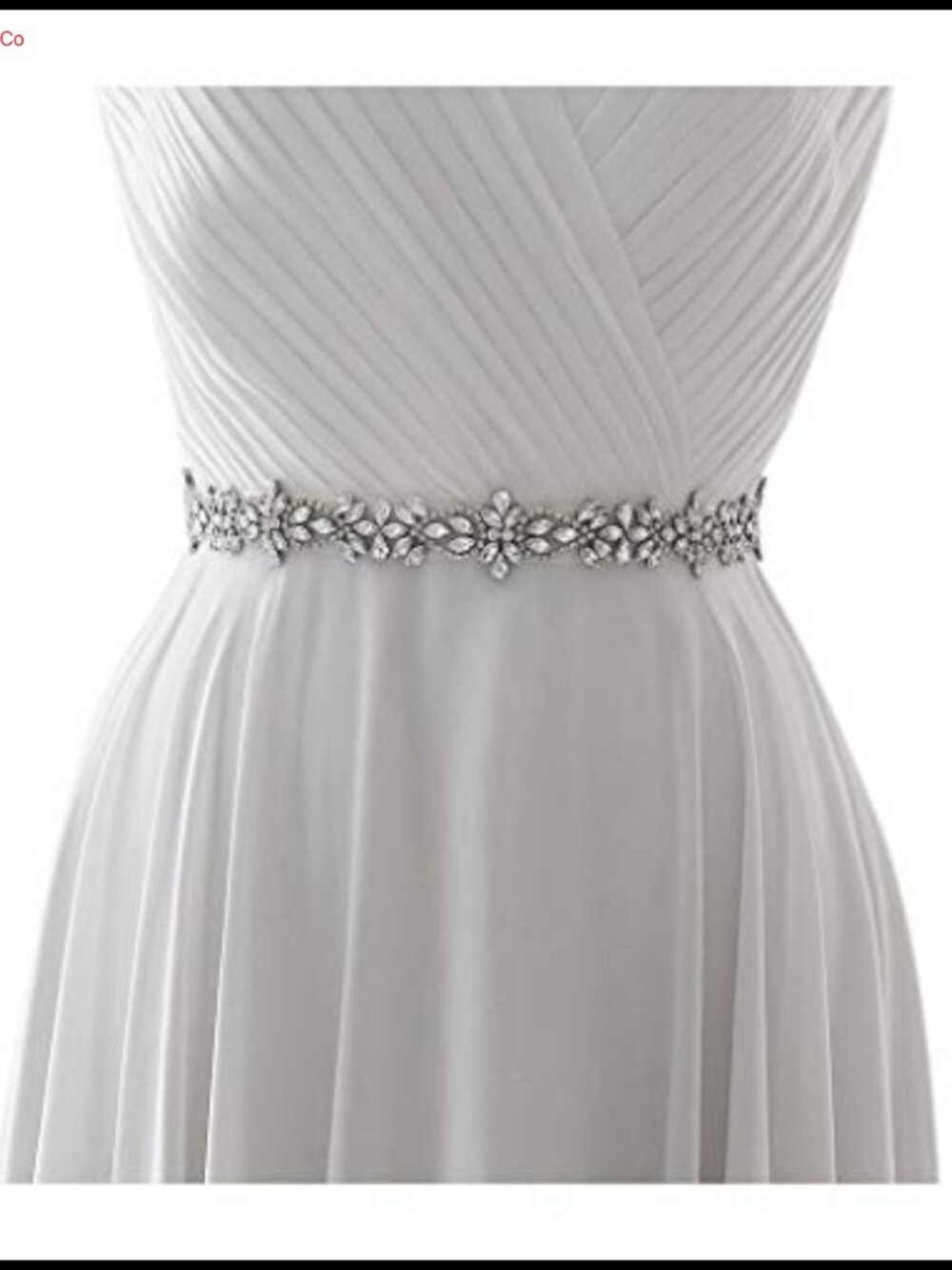 Rhinestone Bridal Sash Belt for Wedding Dress and Prom Gown